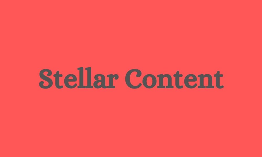Stellar Content