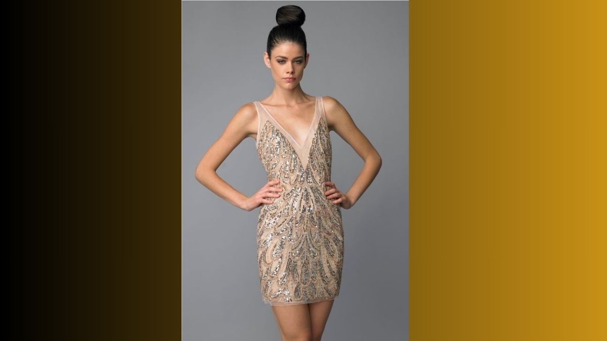 Gold Cocktail Dress