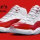 Red and White Jordans