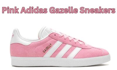 Pink Adidas Gazelle Sneakers