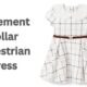 Statement Collar Equestrian Dress