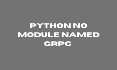 python no module named grpc 