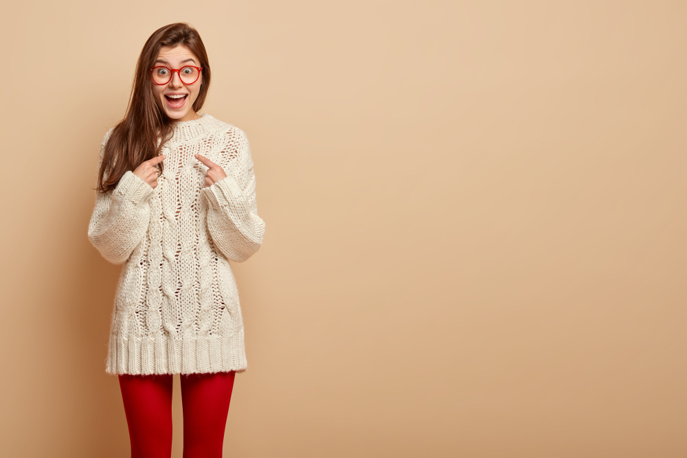 Beige Sweater Dress