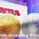 Honda Accepting Bitcoin